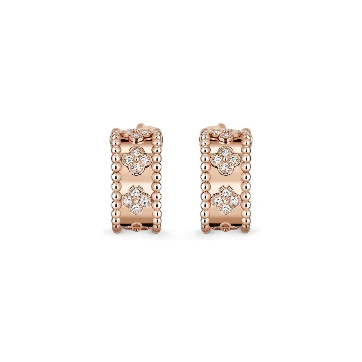 [Avelora]KALEIDOSCOPE CLOVER HOOP EARRINGS