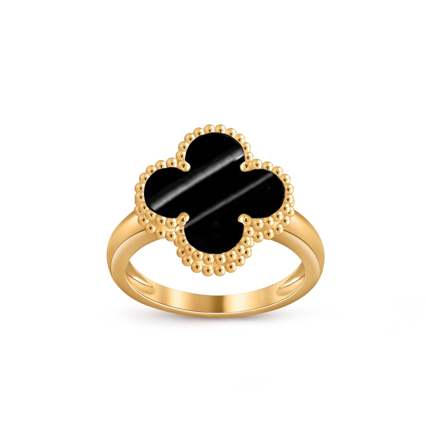 [Avelora]LUCKY CLOVER VINTAGE GOLD RING COLLECTION