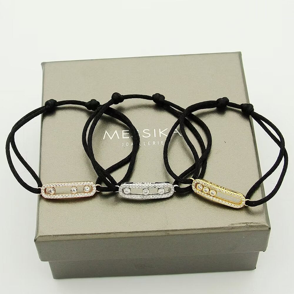 [Avelora]CARE(S) PAVÉ CORD BRACELET