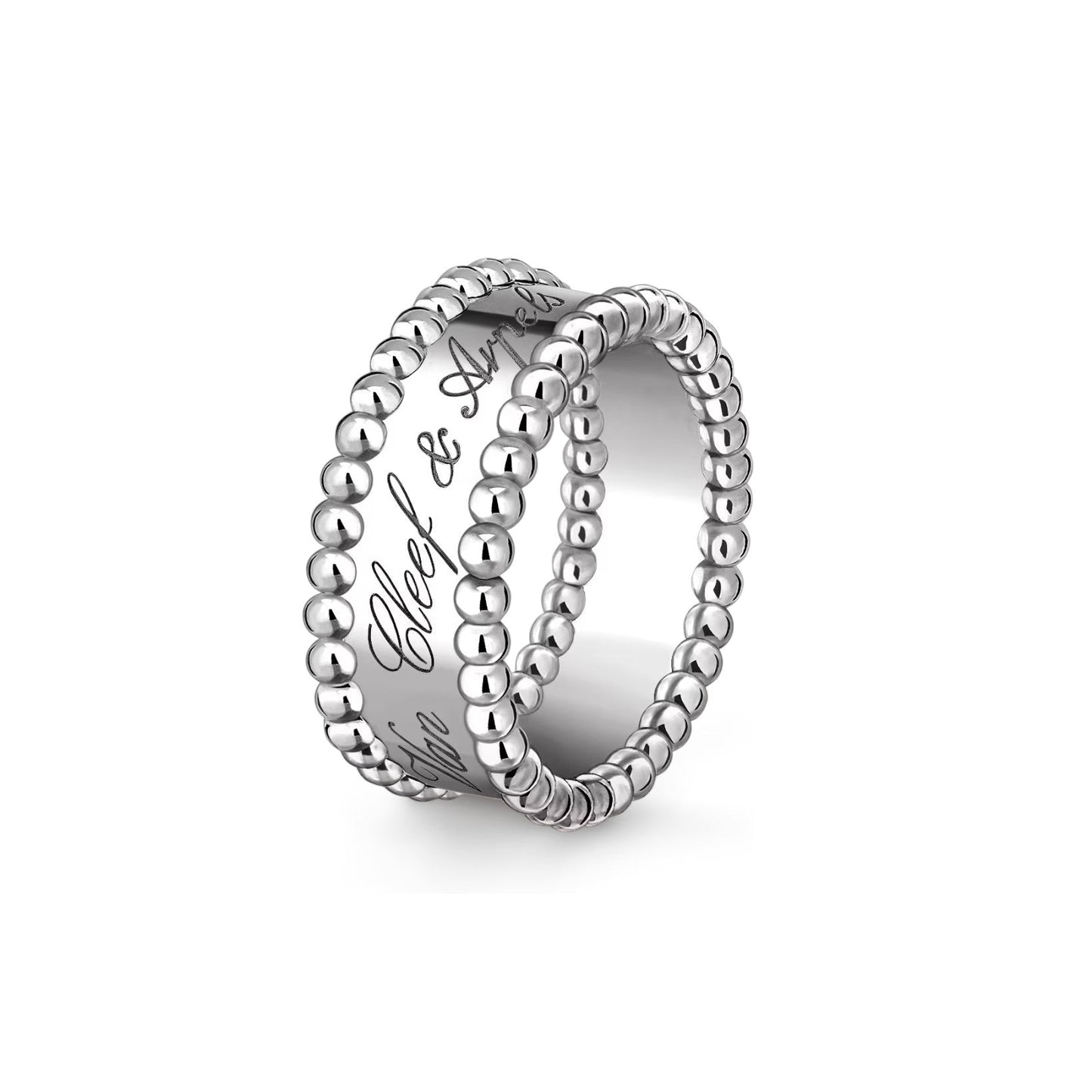 [Avelora]SIGNATURE DUAL-BEADED BAND RING