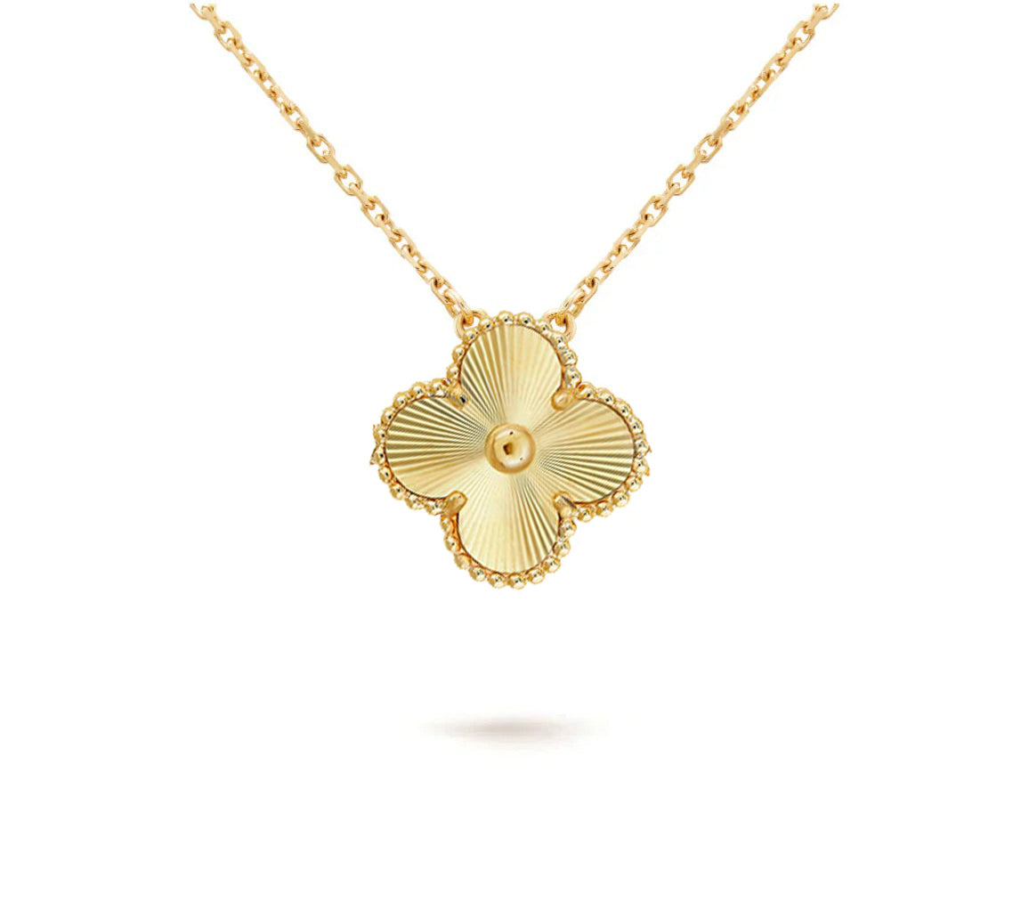 [Avelora]15MM CLOVER FLOWER PENDANT NECKLACE COLLECTION