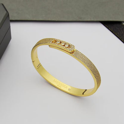[Avelora]MOVE NOA FULL-PAVÉ DIAMOND BANGLE BRACELET