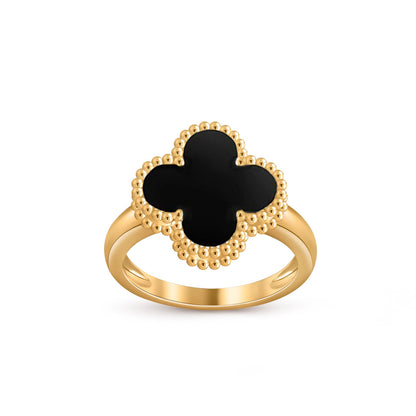 [Avelora]LUCKY CLOVER VINTAGE GOLD RING COLLECTION