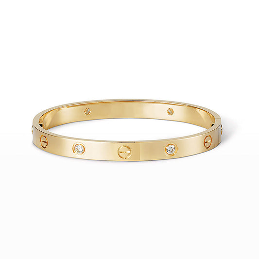 [Avelora]CLASSIC 6.1MM LOVE BANGLE - 4-DIAMOND