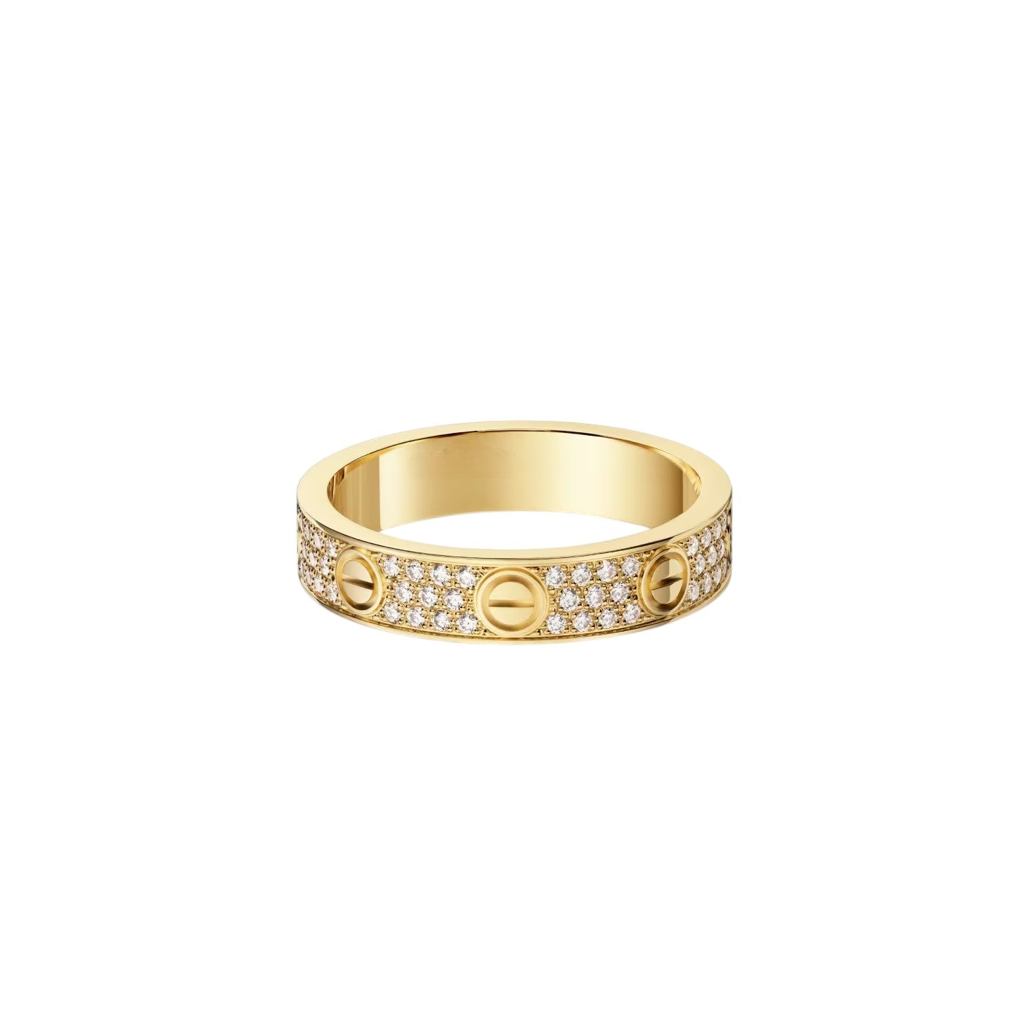 [Avelora]LOVE 4MM PAVÉ DIAMOND RING