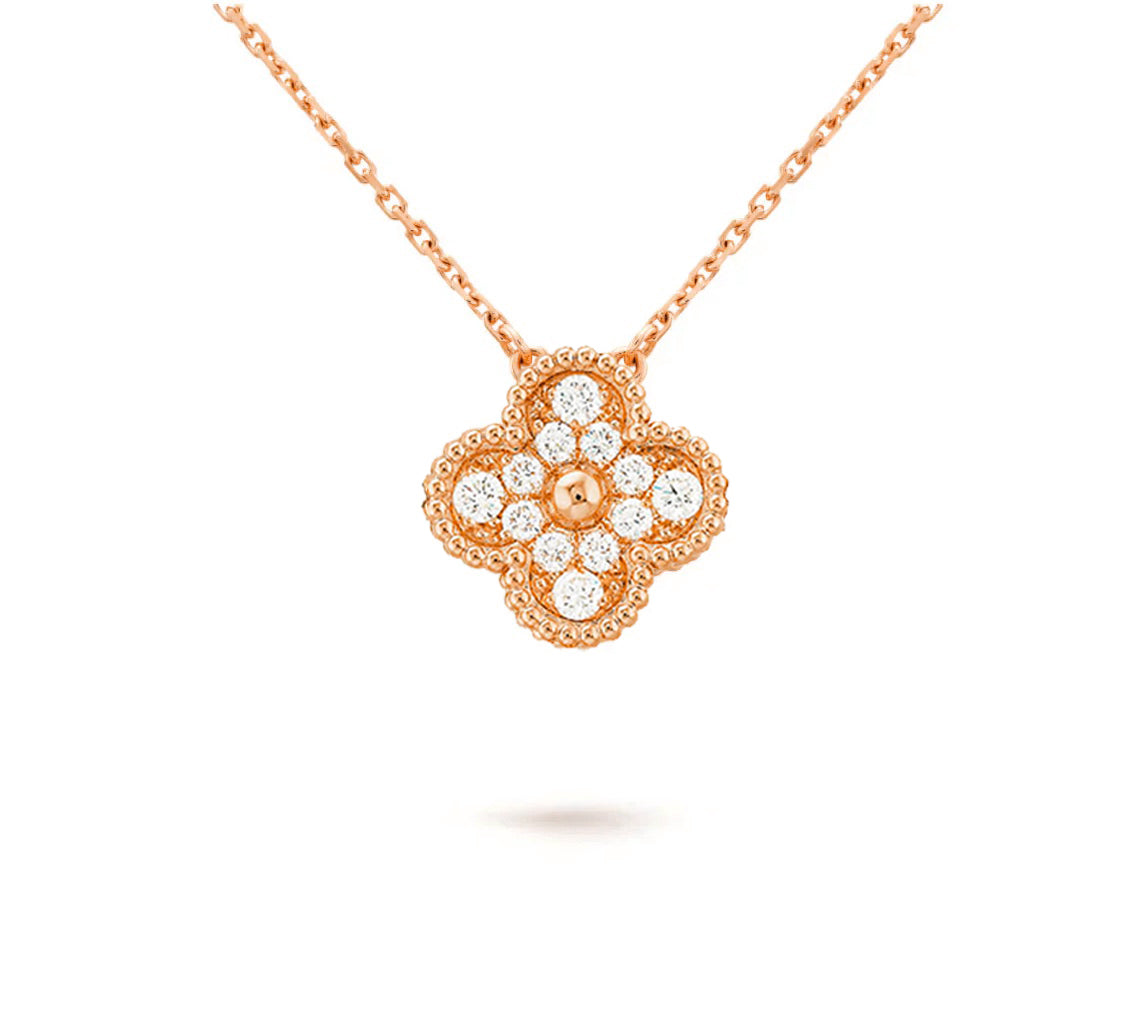 [Avelora]15MM CLOVER FLOWER PENDANT NECKLACE COLLECTION