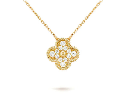 [Avelora]15MM CLOVER FLOWER PENDANT NECKLACE COLLECTION