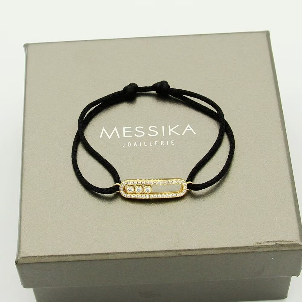 [Avelora]CARE(S) PAVÉ CORD BRACELET