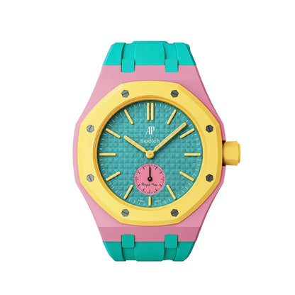 [Avelora]Royal Oak Pop Exclusive Bioceramic Case & Silicone Strap Mix Color