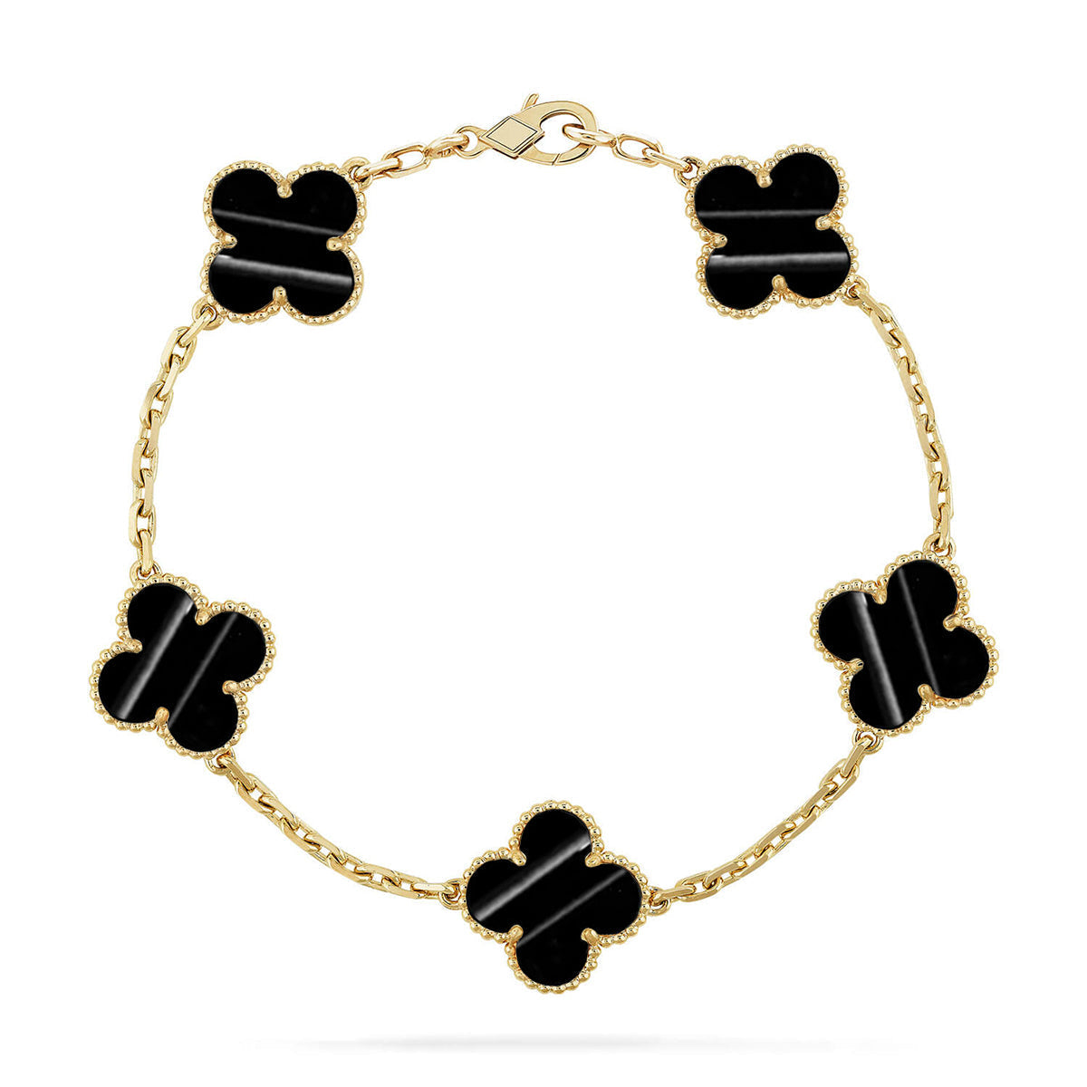 [Avelora]LUCKY CLOVER 5-MOTIF BRACELET - PULSE STONE COLLECTION