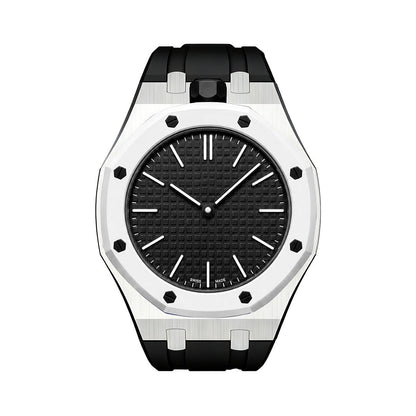 [Avelora]OAK POP BLACK STEEL SILICONE STRAP