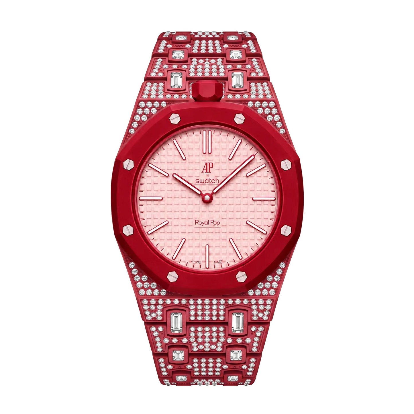 [Avelora]Royal Oak Pop Exclusive Bioceramic Case & Bioceramic Strap Full Diamond