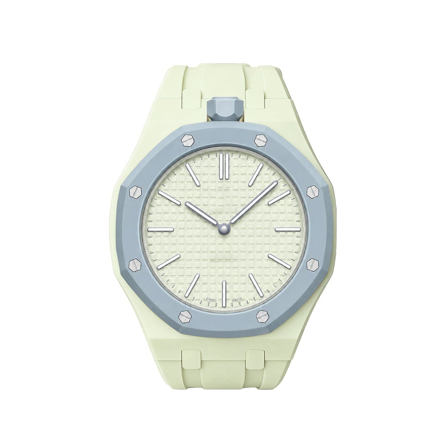[Avelora]OAK POP EXCLUSIVE CREAMY YELLOW SILICONE STRAP