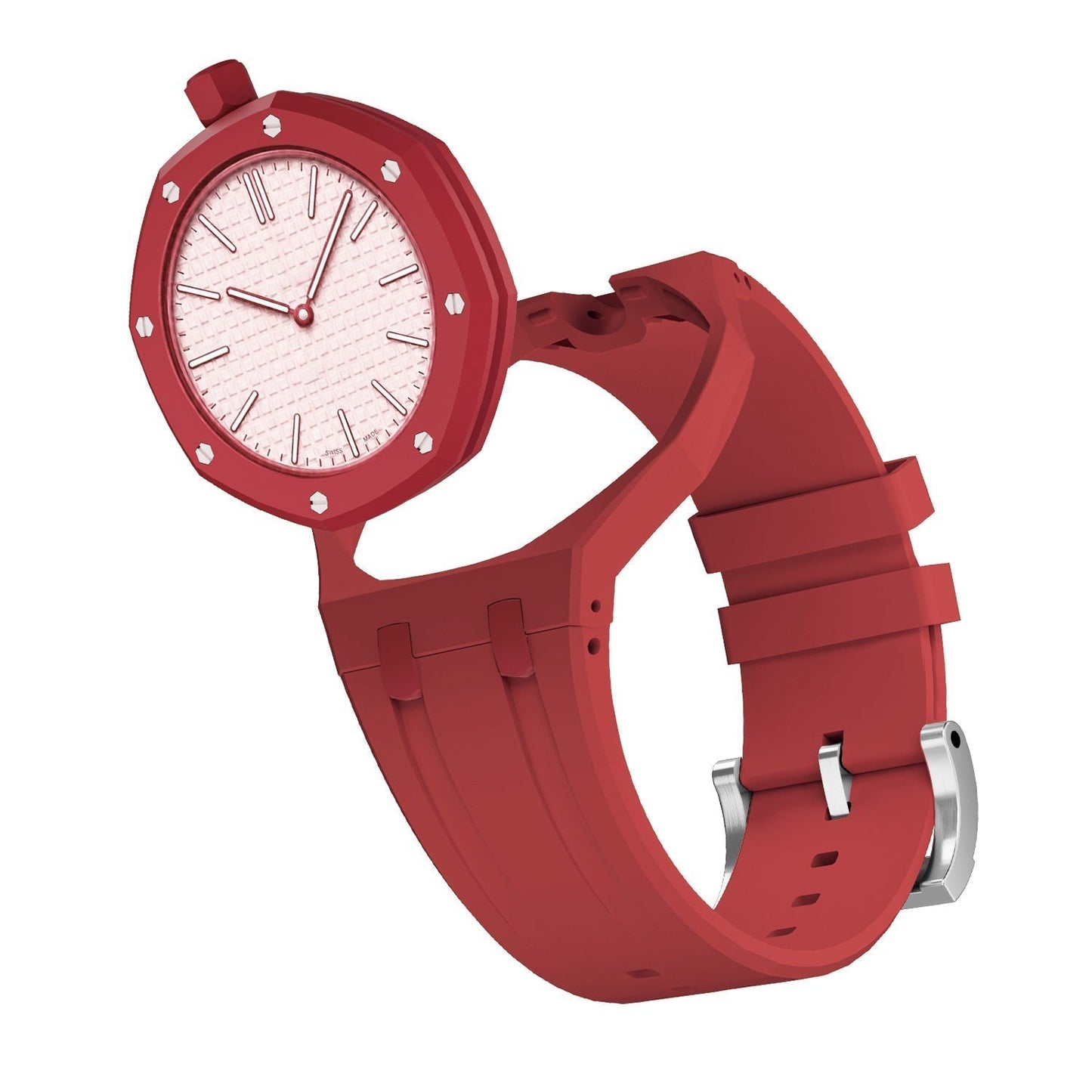 [Avelora]OAK POP EXCLUSIVE RED SILICONE STRAP