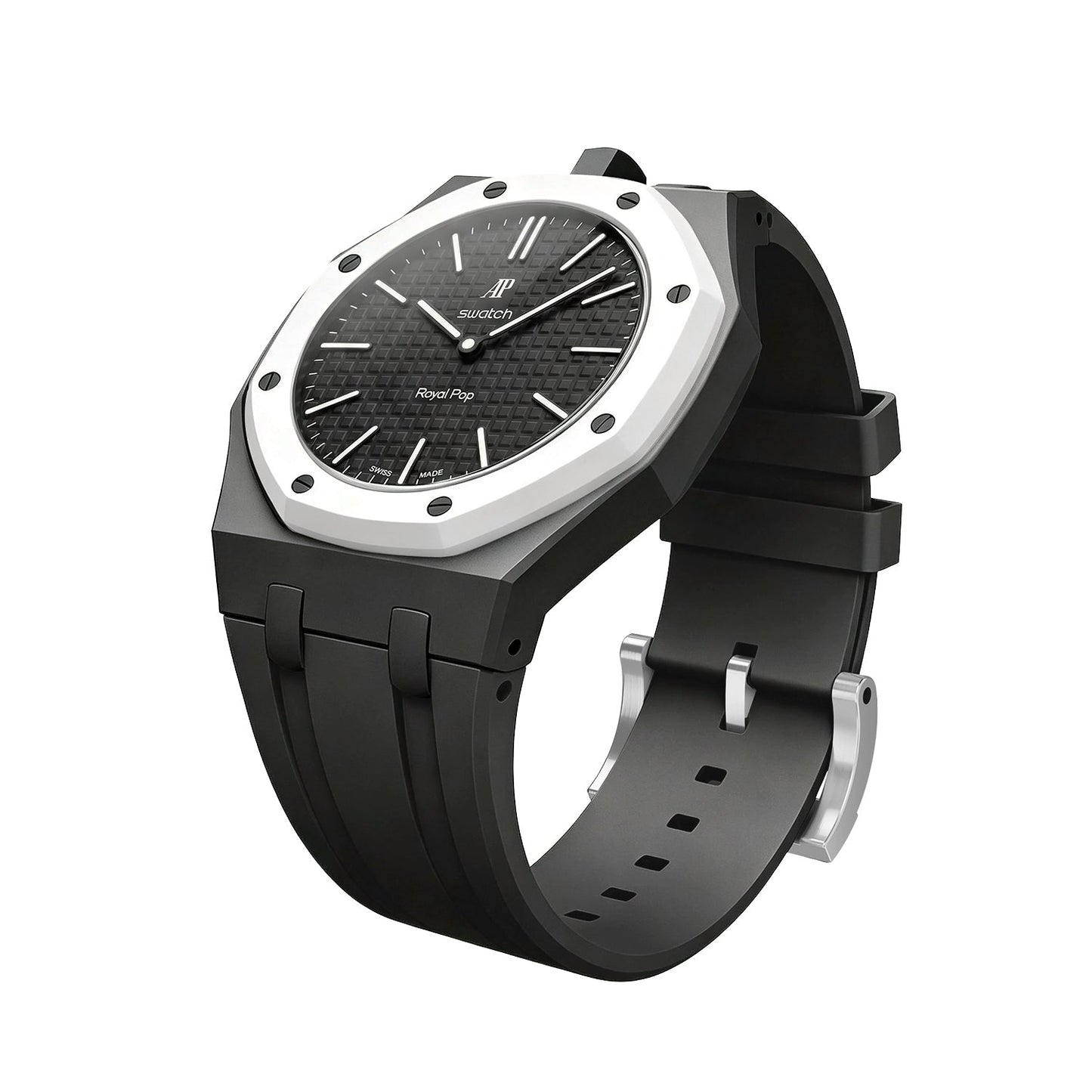 [Avelora]OAK POP EXCLUSIVE BLACK SILICONE STRAP
