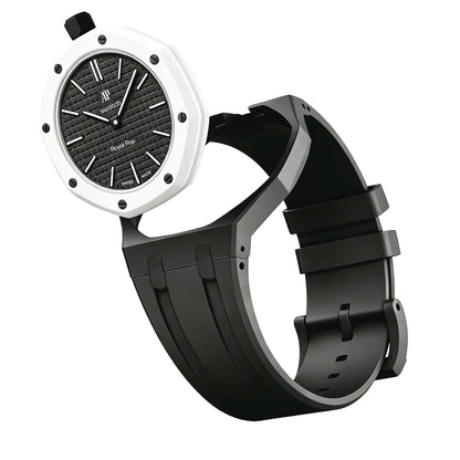 [Avelora]OAK POP EXCLUSIVE BLACK SILICONE STRAP