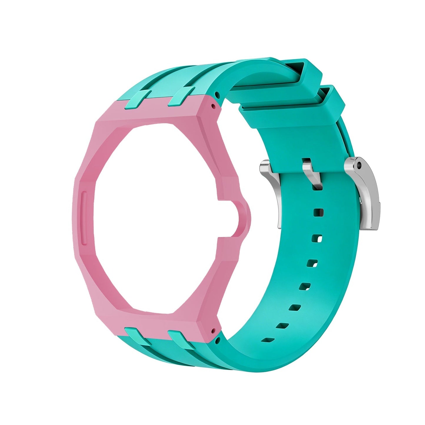 [Avelora]OAK POP EXCLUSIVE PINK AND GREEN SILICONE STRAP