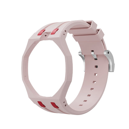 [Avelora]OAK POP EXCLUSIVE PINK AND RED SILICONE STRAP