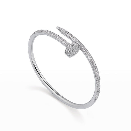 [Avelora]JUSTE UN CLOU 3.5MM FULL PAVÉ NAIL BANGLE