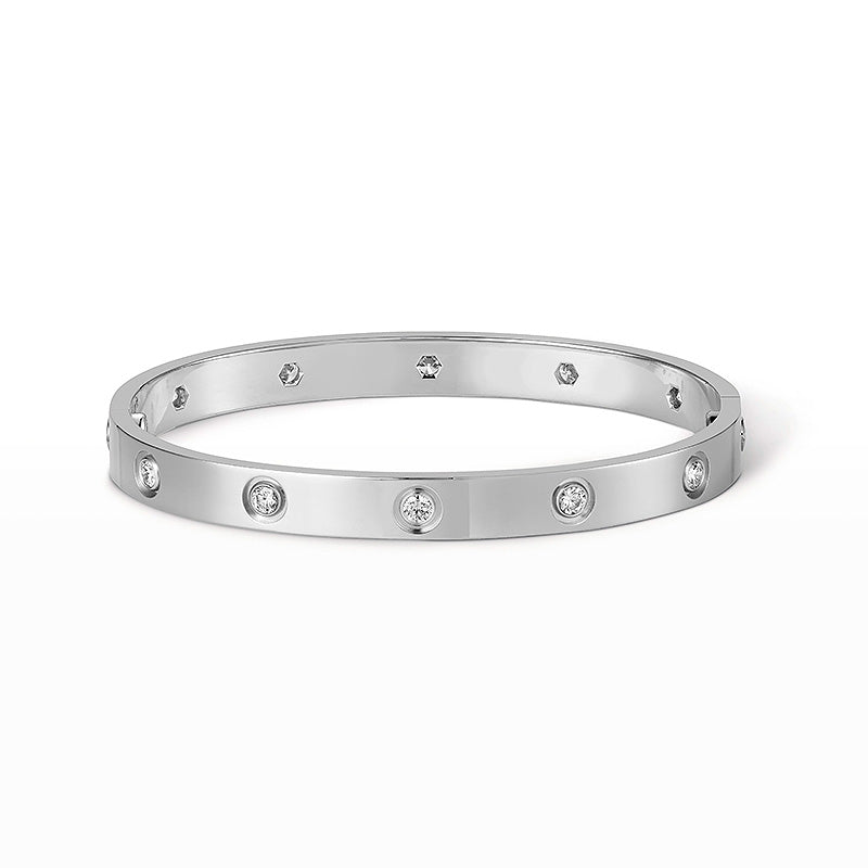 [Avelora]CLASSIC 6.1MM LOVE BANGLE - 10-DIAMOND