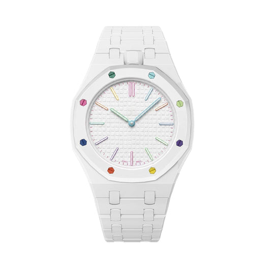 [Avelora]OAK POP EXCLUSIVE WHITE BIOCERAMIC STRAP