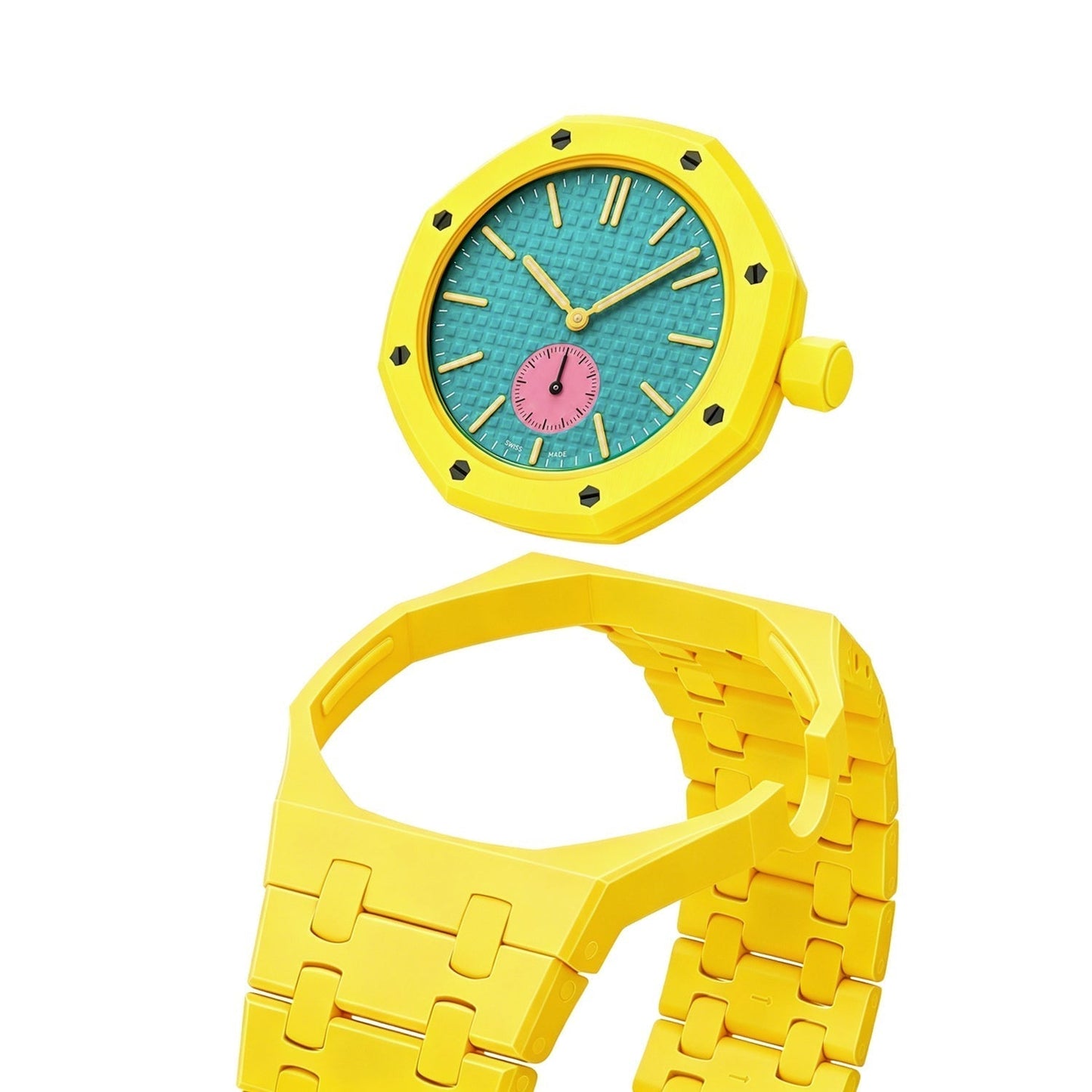 [Avelora]OAK POP EXCLUSIVE YELLOW BIOCERAMIC STRAP