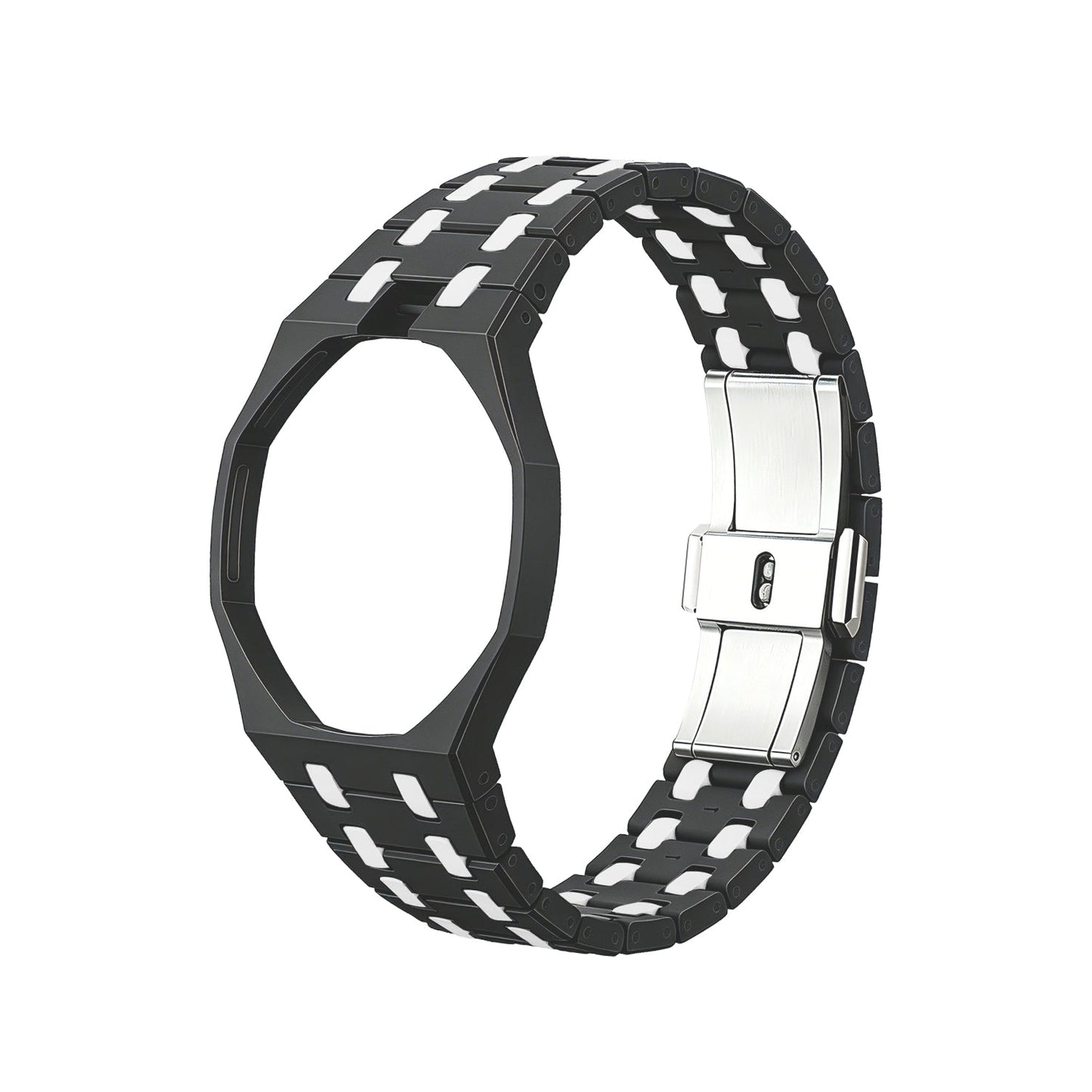 [Avelora]OAK POP EXCLUSIVE BLACK AND WHITE BIOCERAMIC STRAP