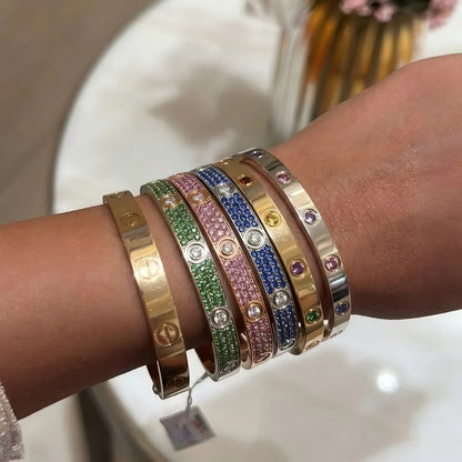 [Avelora]CLASSIC 6.1MM LOVE BRACELET 10-DIAMOND FULL PAVÉ