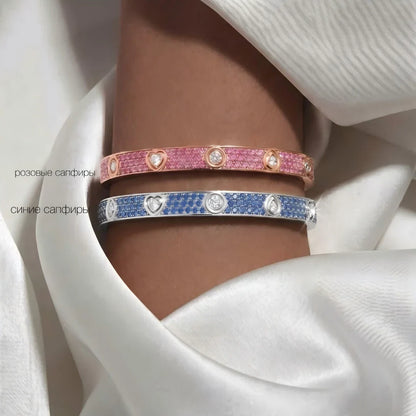 [Avelora]CLASSIC 6.1MM LOVE BRACELET 10-DIAMOND FULL PAVÉ