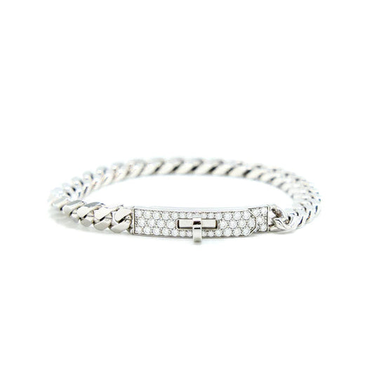 [Avelora]KELLY CHAIN SILVER DIAMOND BRACELET