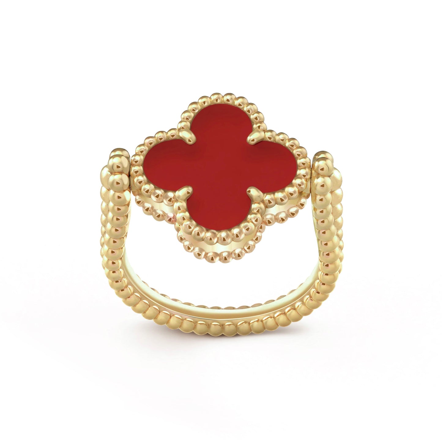 [Avelora]LUCKY CLOVER GOLD REVERSIBLE RING
