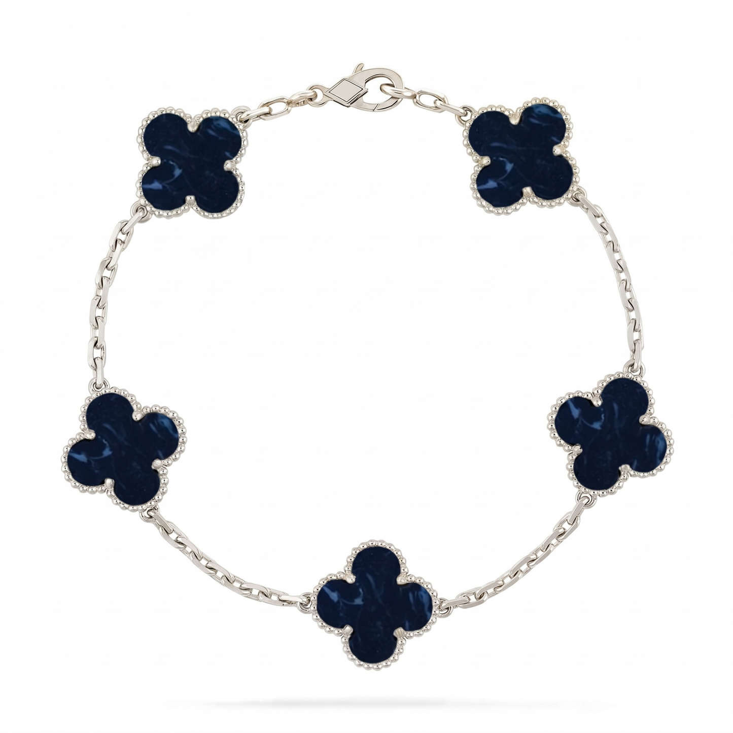 [Avelora]LUCKY CLOVER 5-MOTIF BRACELET - PIETERSITE COLLECTION