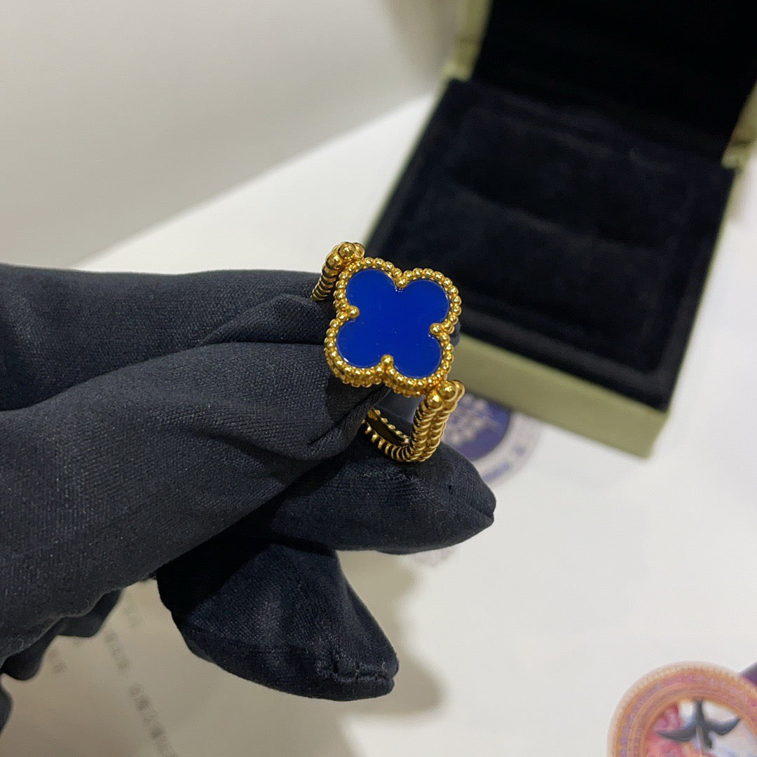 [Avelora]LUCKY CLOVER GOLD REVERSIBLE RING