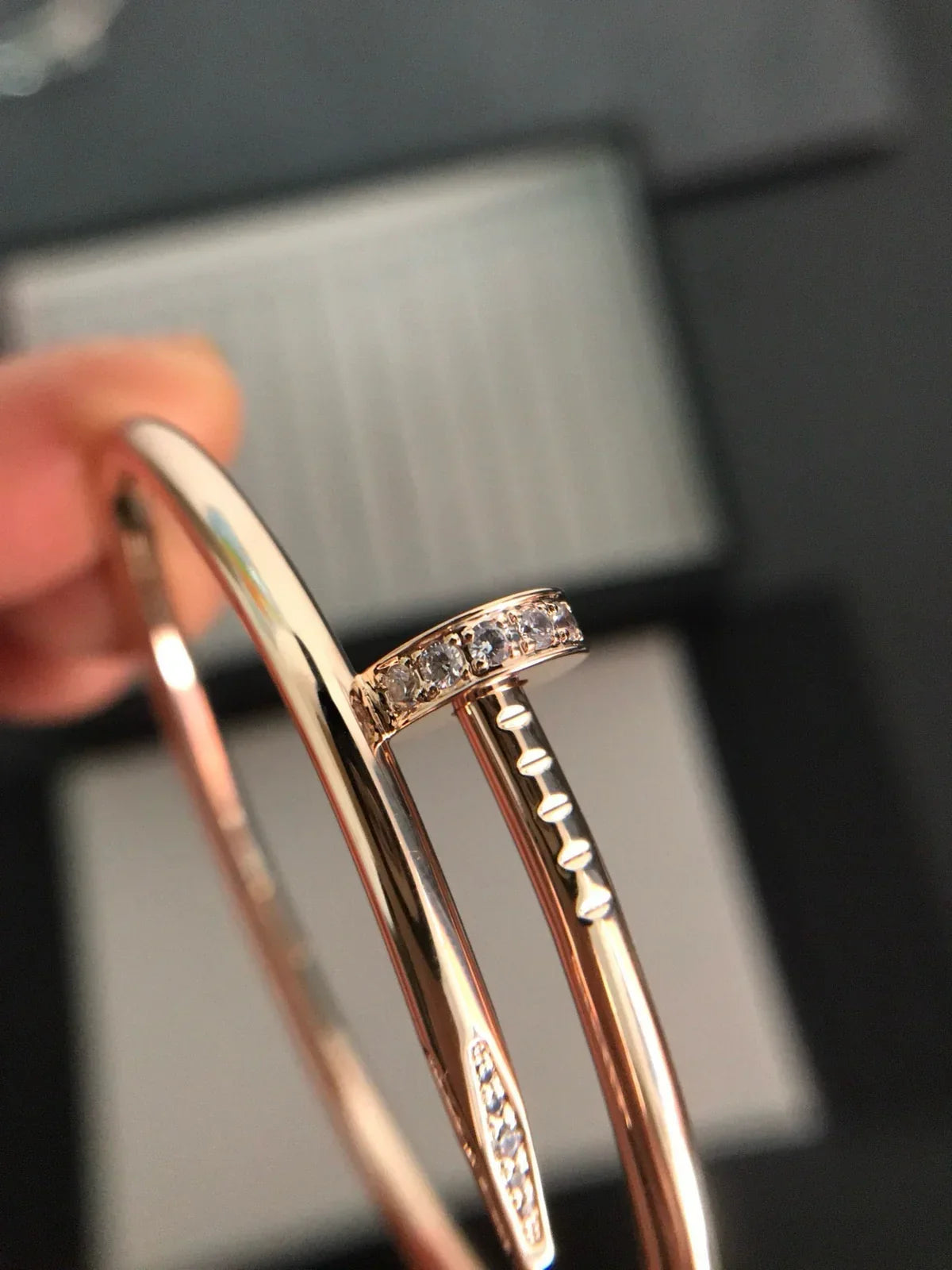 [Avelora]JUSTE UN CLOU 3.5MM CLASSIC DIAMOND BANGLE