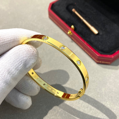 [Avelora]CLASSIC 6.1MM LOVE BANGLE - 10-DIAMOND