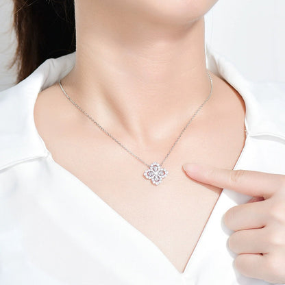 [Avelora]LOOP NECKLACE FULL MOTIF DIAMOND 16MM MULTIPLE COLORS