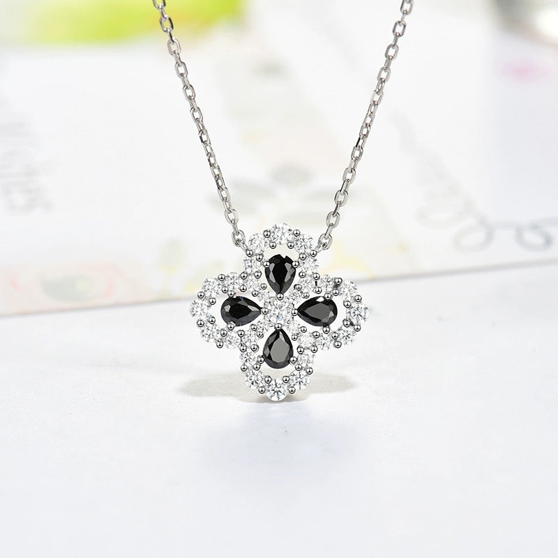 [Avelora]LOOP NECKLACE FULL MOTIF DIAMOND 16MM MULTIPLE COLORS