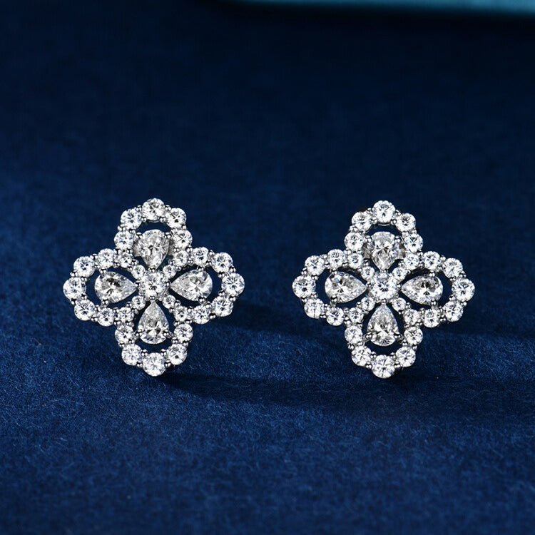 [Avelora]LOOP EARRINGS FULL MOTIF DIAMOND 16MM