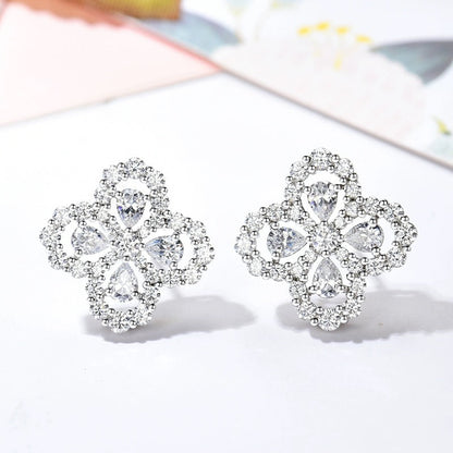 [Avelora]LOOP EARRINGS FULL MOTIF DIAMOND 16MM