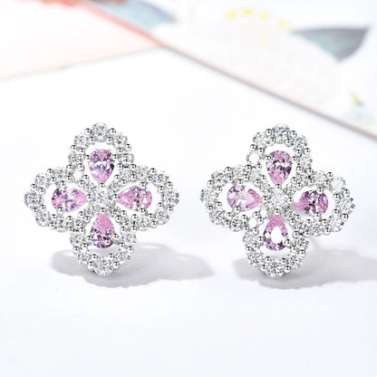 [Avelora]LOOP EARRINGS FULL MOTIF DIAMOND 16MM