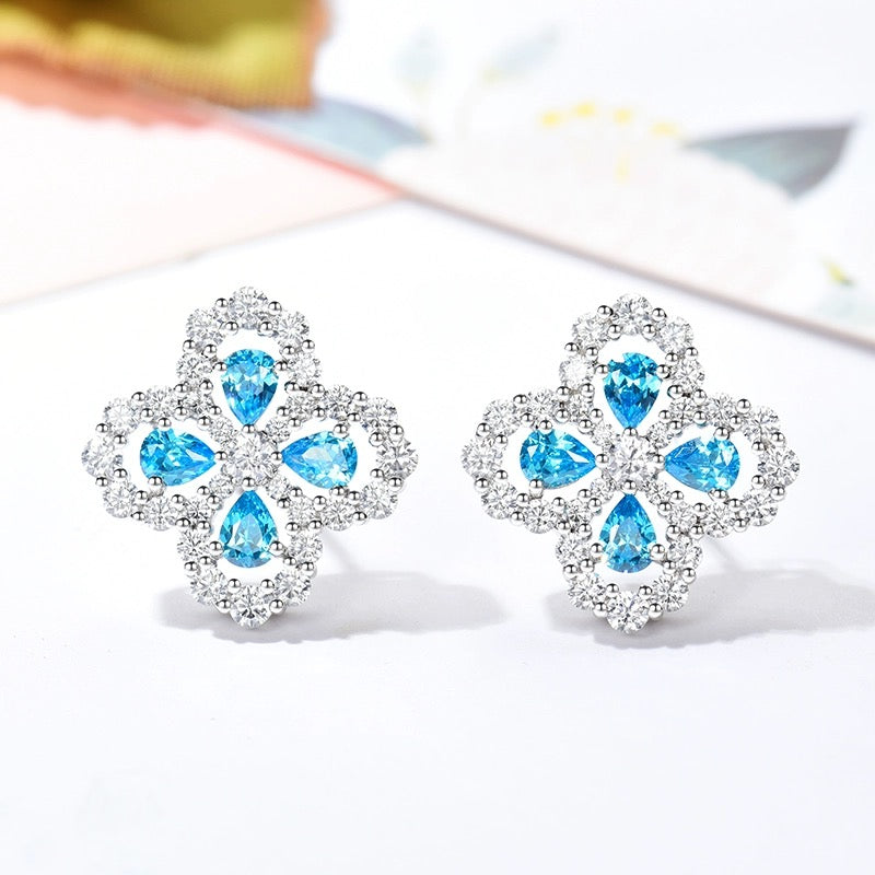 [Avelora]LOOP EARRINGS FULL MOTIF DIAMOND 16MM