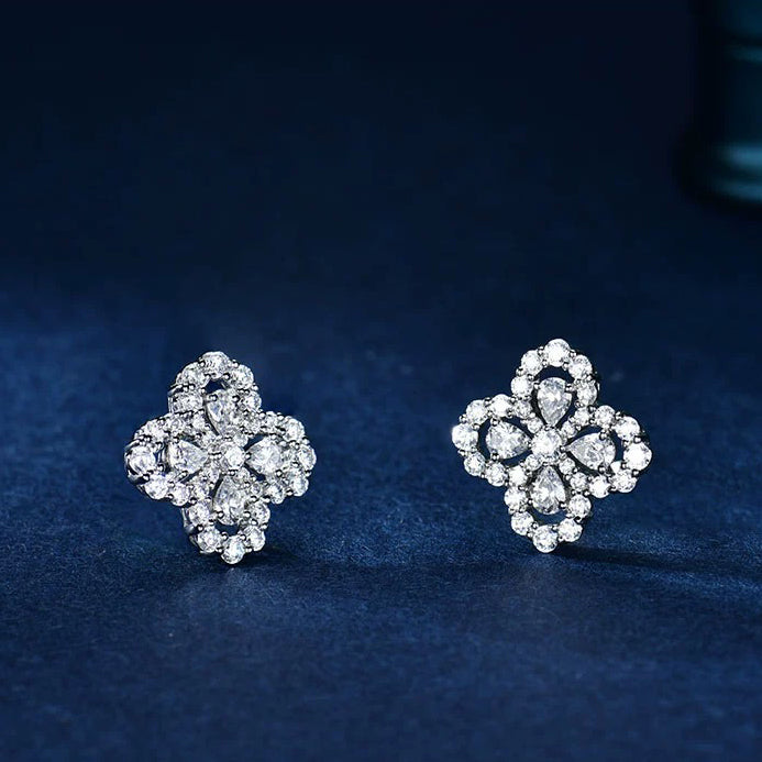 [Avelora]LOOP EARRINGS FULL MOTIF DIAMOND 16MM