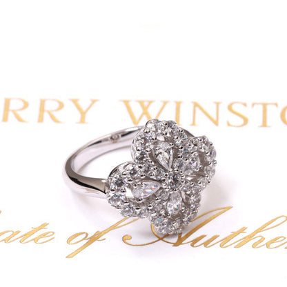 [Avelora]LOOP RING FULL MOTIF DIAMOND 16MM SILVE