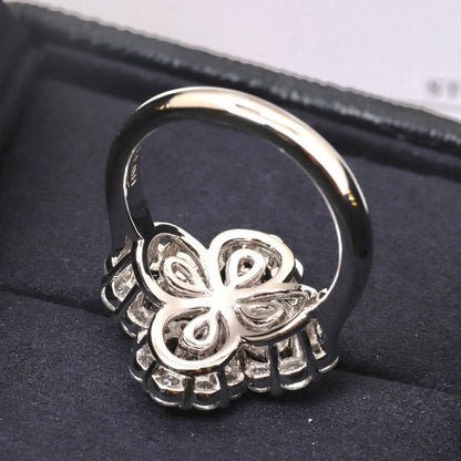 [Avelora]LOOP RING FULL MOTIF DIAMOND 16MM SILVE