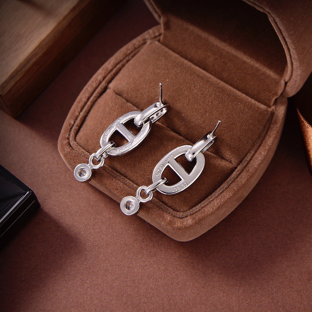 [Avelora]HM CHAINE DIAMOND EARRINGS