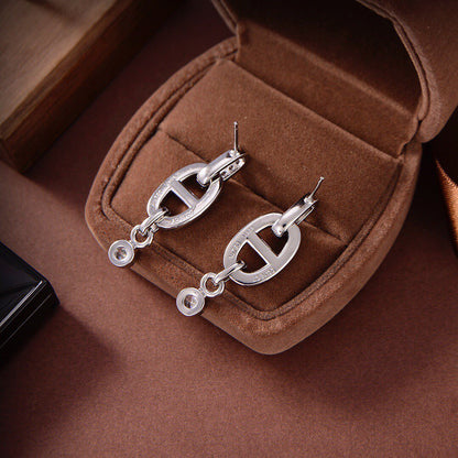 [Avelora]HM CHAINE DIAMOND EARRINGS
