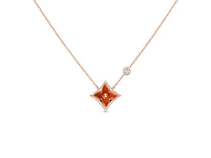 [Avelora]STAR NECKLACE ROSE GOLD 1 DIAMOND