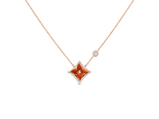 [Avelora]STAR NECKLACE ROSE GOLD 1 DIAMOND