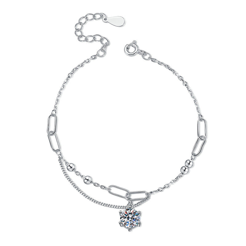 [Avelora]CLASSIC SOLITAIRE MOISSANITE BRACELET