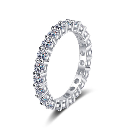[Avelora]LUXURIOUS 2.2 CARAT FULL ETERNITY MOISSANITE RING